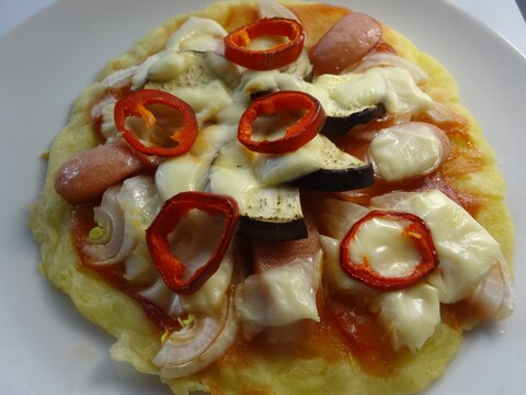 小麦粉なし 発酵なしのじゃがいも餅ピザ レシピ 作り方 By くろちび3 楽天レシピ